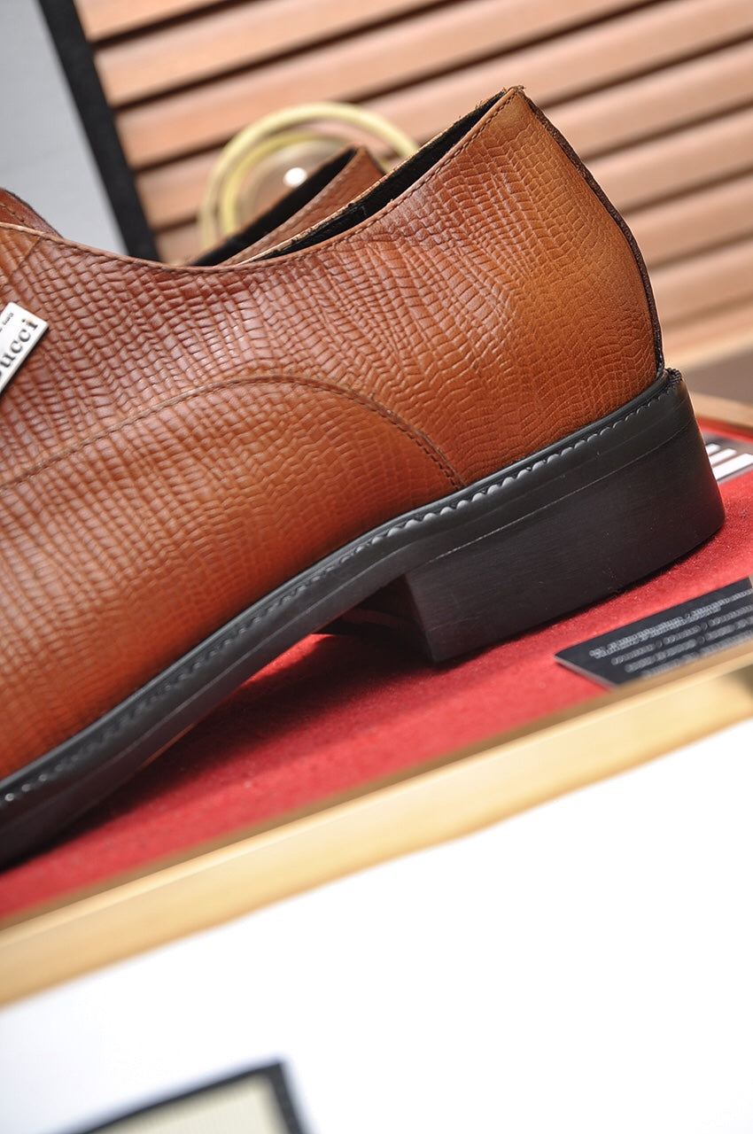 GG Men's Dress Shoe Brown Cowhide 499525