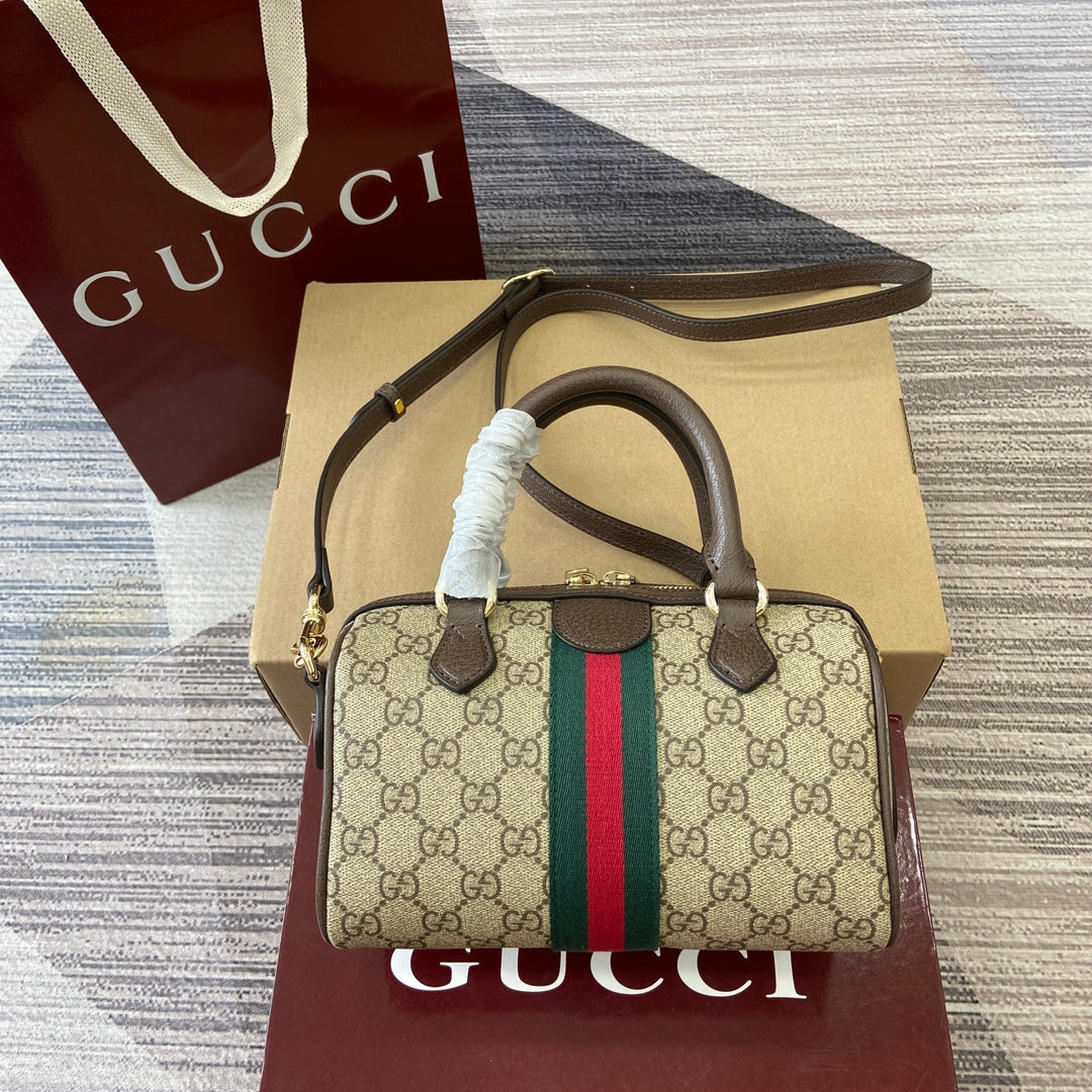 GG Ophidia Bag 21cm Canvas leather 339625