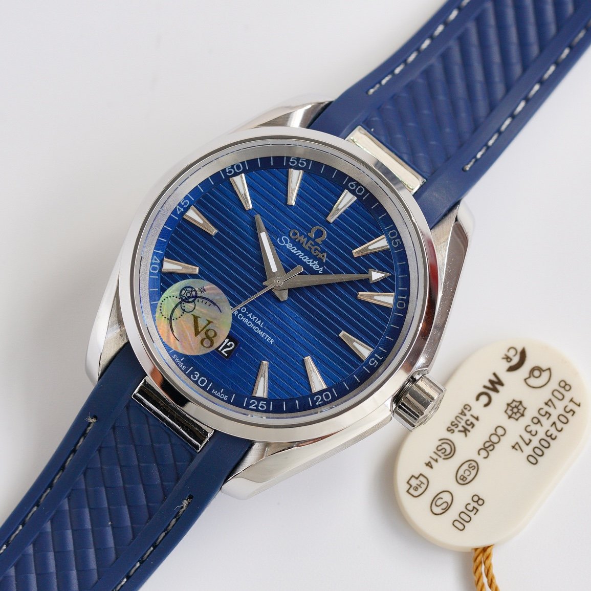 SEAMASTER AQUA TERRA 41MM STEEL CASE RUBBER STRAP