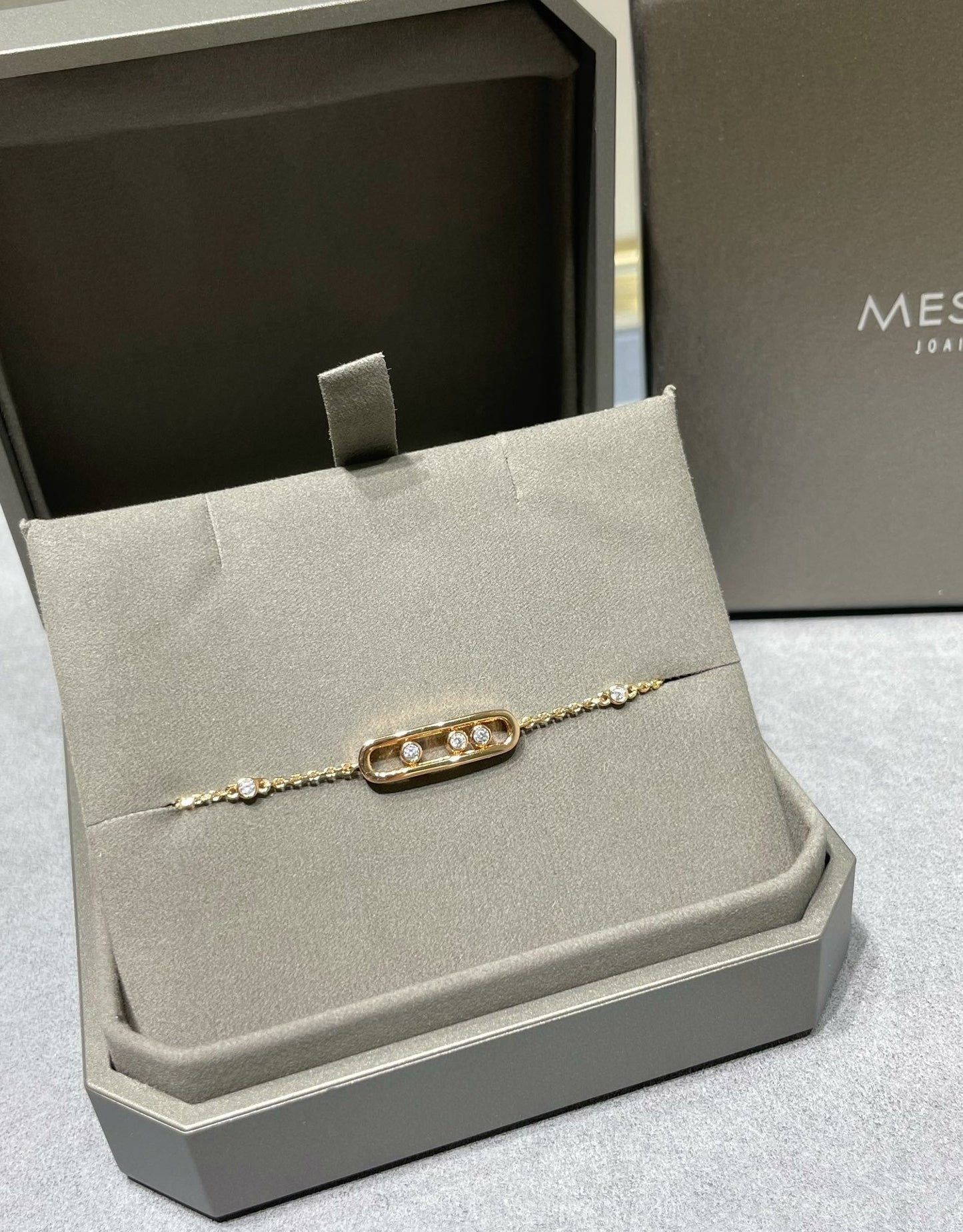 BABY MOVE PINK GOLD DIAMOND BRACELET