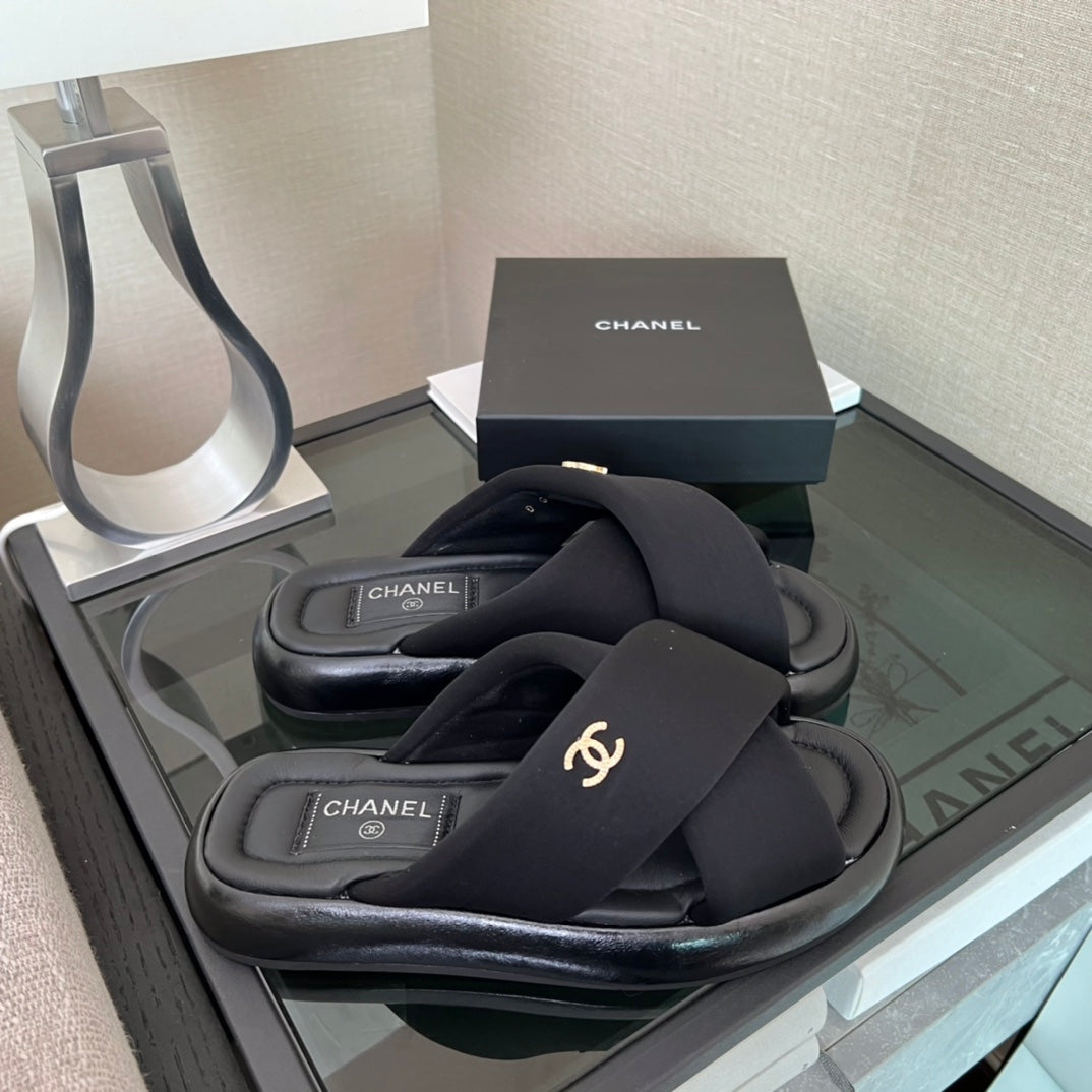 CC Sandal Black Lambskin 173046