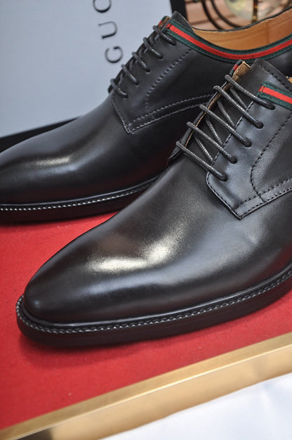 GG Men's Dress Shoe Black Cowhide 140494