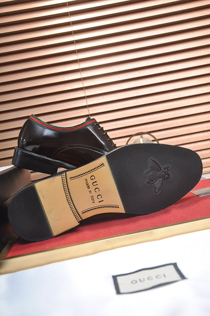 GG Men's Dress Shoe Dark Brown Patent Leather 140493
