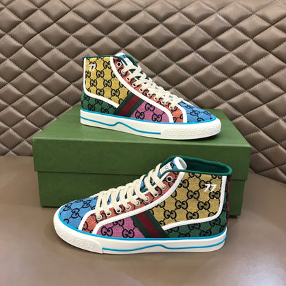 GG Men's  High-Top Sneaker Mullticolor Canvas 574751