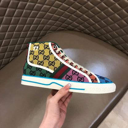 GG Men's  High-Top Sneaker Mullticolor Canvas 574751