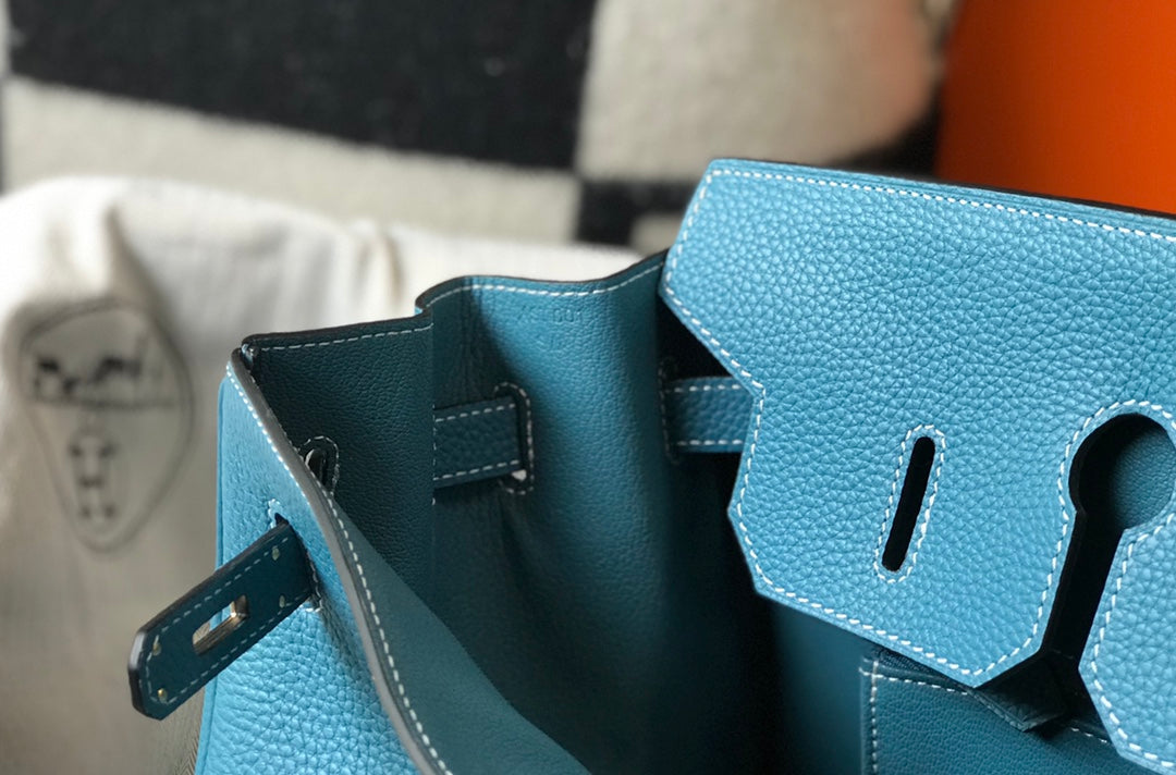 HM BIRKIN 35CM BLUE TOGO LEATHER GOLD HARDWARE