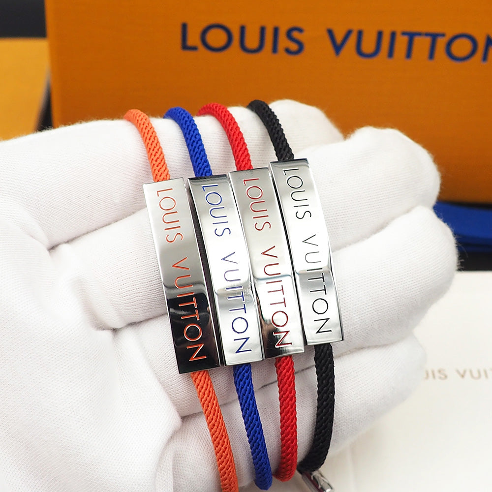 LV Space Bracelet Silver Black