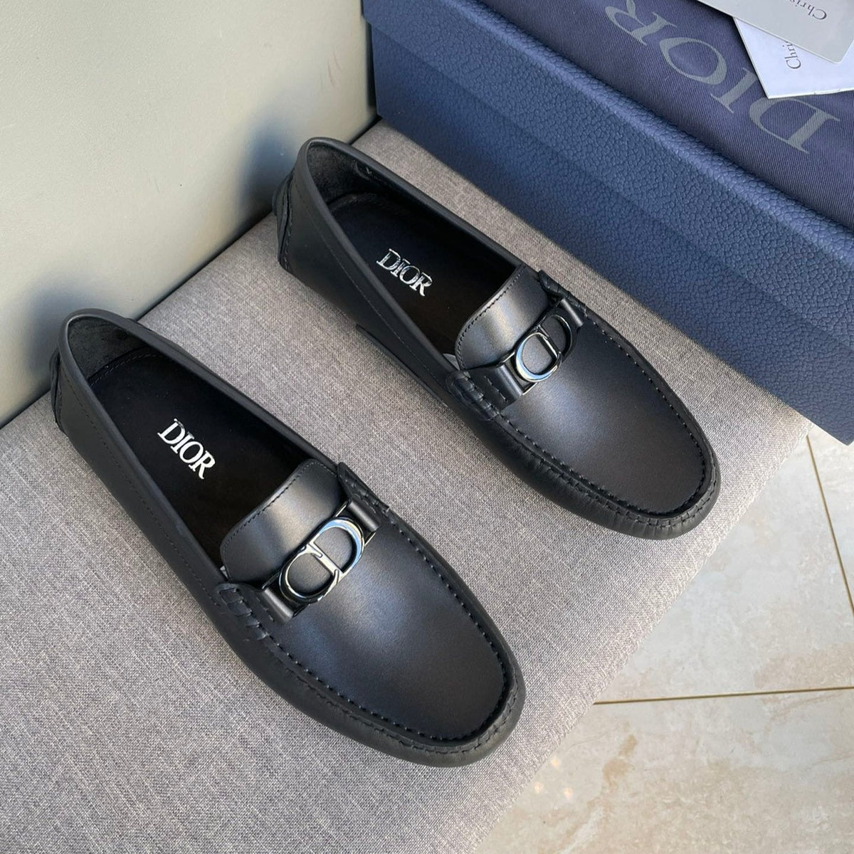 CD ODÉON LOAFER BLACK CALFSKIN