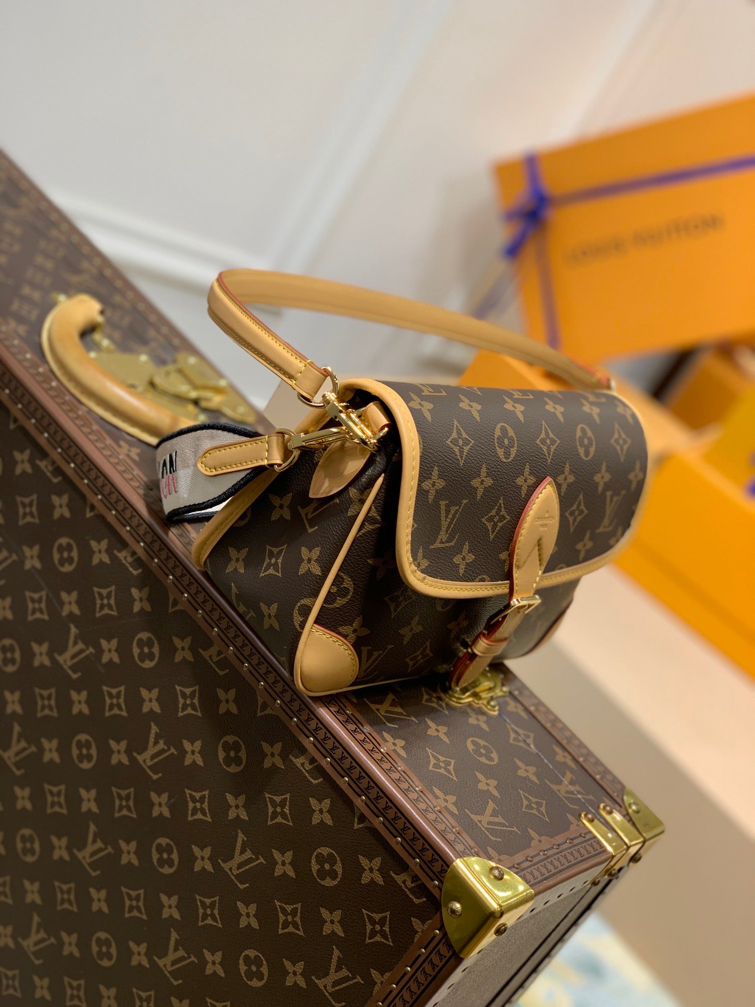 diane 24 brown monogram canvas