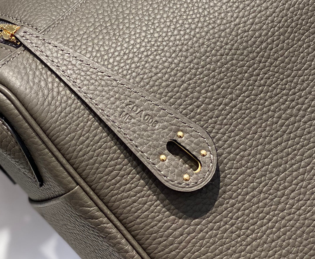HM LINDY 26 BAG OLIVE TAURILLON CLEMENCE LEATHER