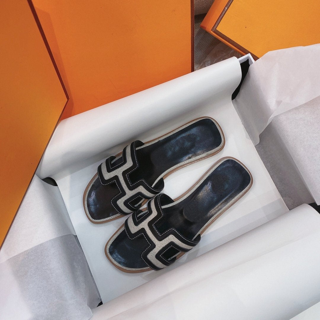 Oran Sandal Black Leather
