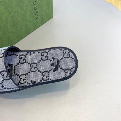 GG x Adidas Men's Slide Grey Canvas 558902