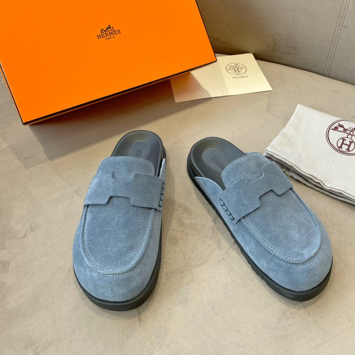 G0 MULE SKY SUEDE
