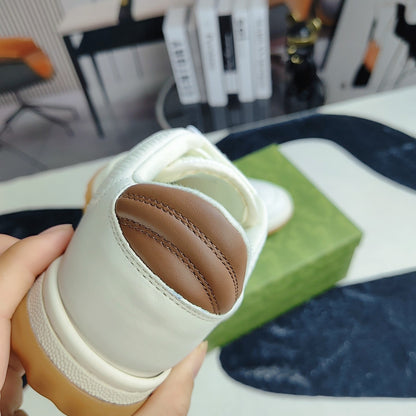 GG Men's MAC80 Sneaker White Brown Cowhide 523621