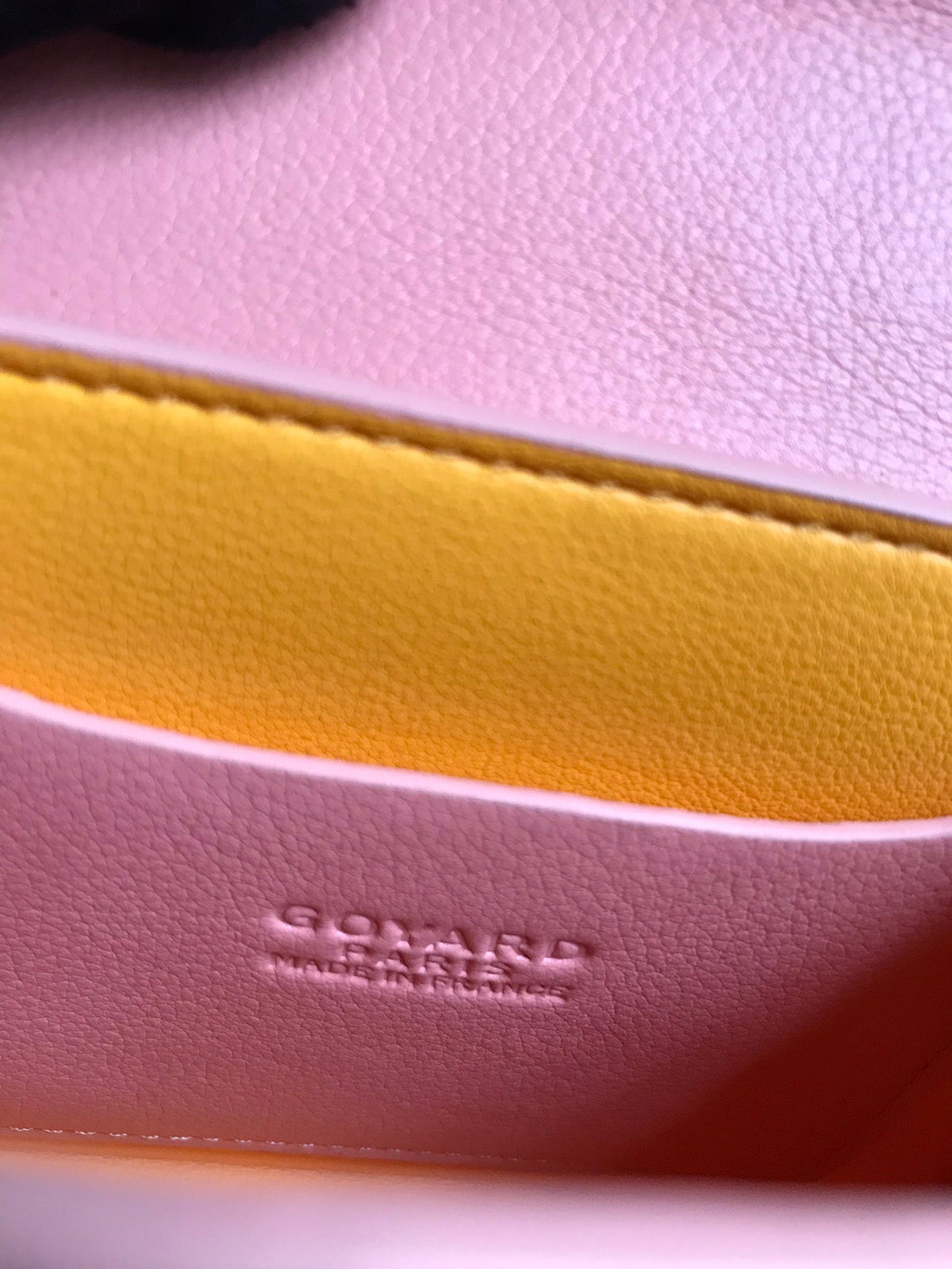 Goyard 2026 Saigon Nano Bag 14.5cm Powder Pink Cowhide Canvas 351685