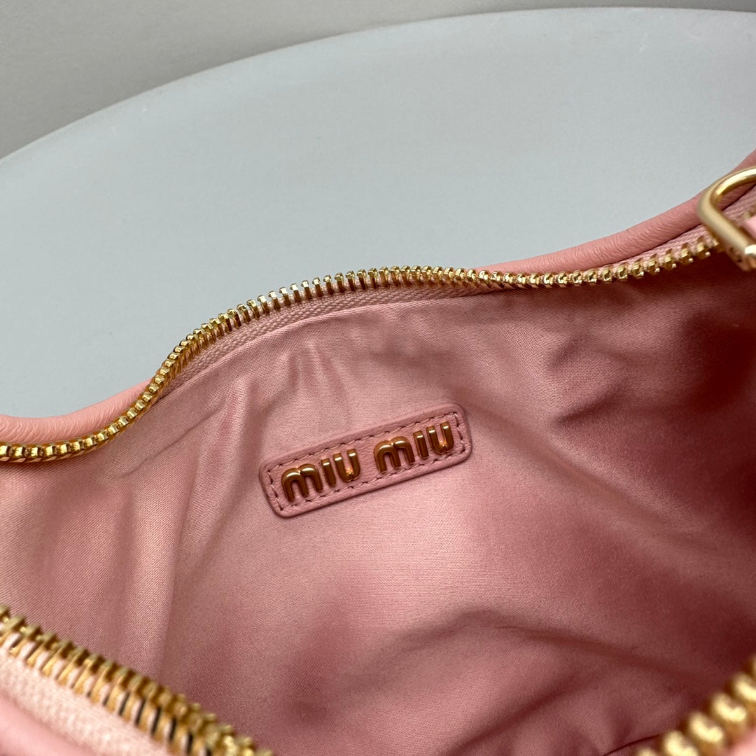 MINI HOBO 20 BAG IN LIGHT PINK LAMBSKIN