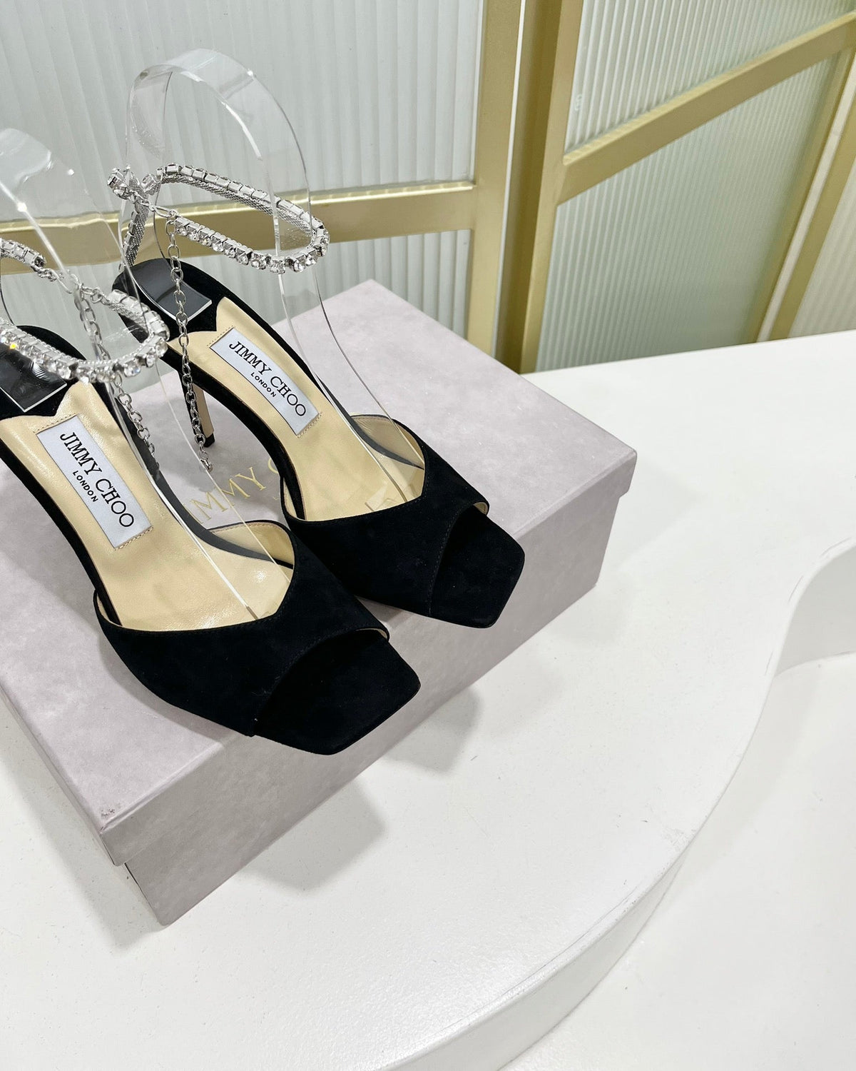 Jimmy Saeda Sandal In Black Suede 587728