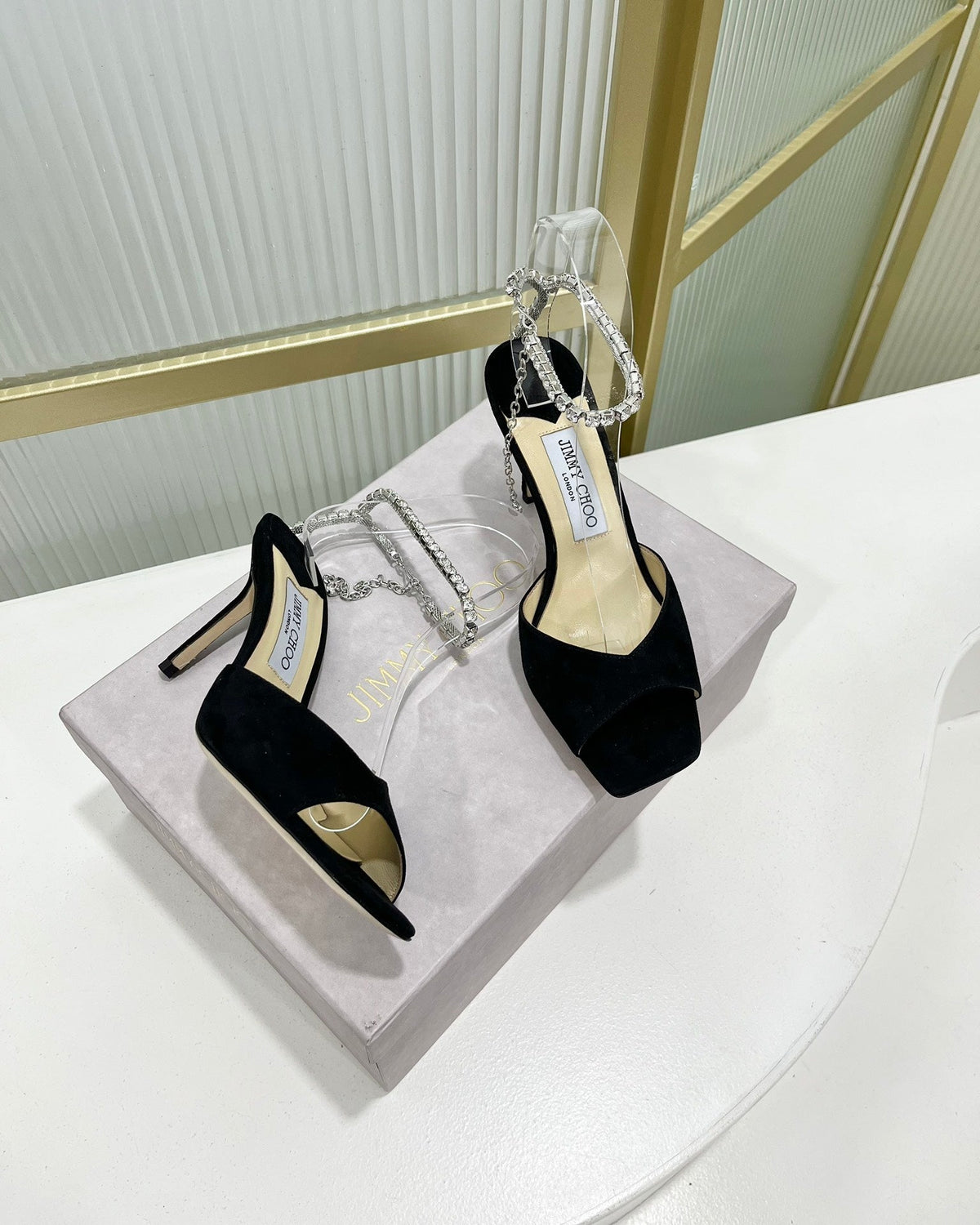 Jimmy Saeda Sandal In Black Suede 587728