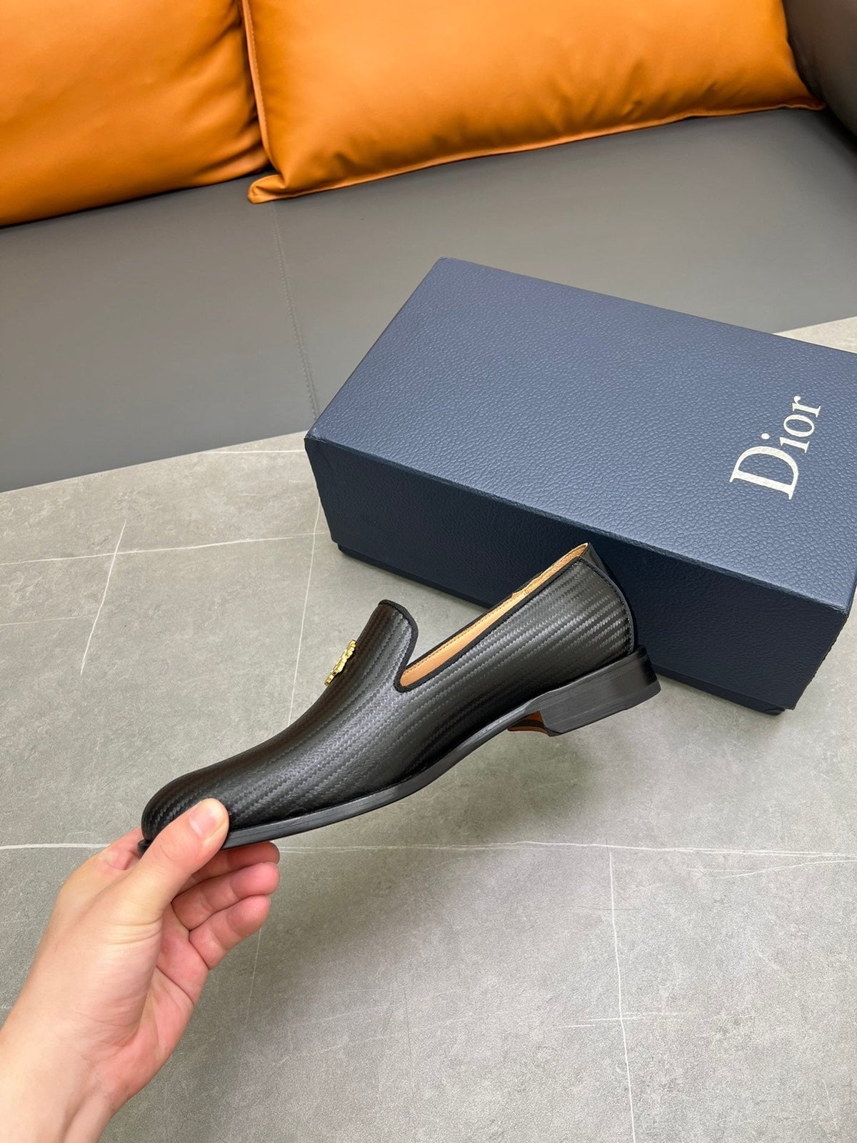 CD SPARROW LOAFER BLACK CALFSKIN