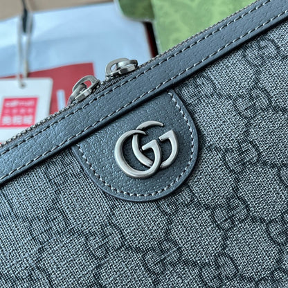 Gucci Messenger Bag 35 Grey Canvas 240021