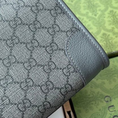 Gucci Messenger Bag 35 Grey Canvas 240021