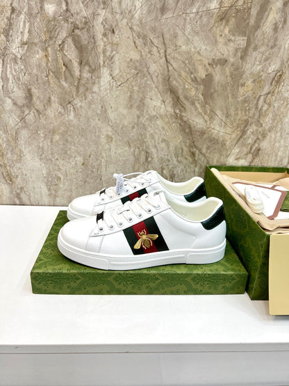 GG Men's ACE Sneaker White Cowhide 525964