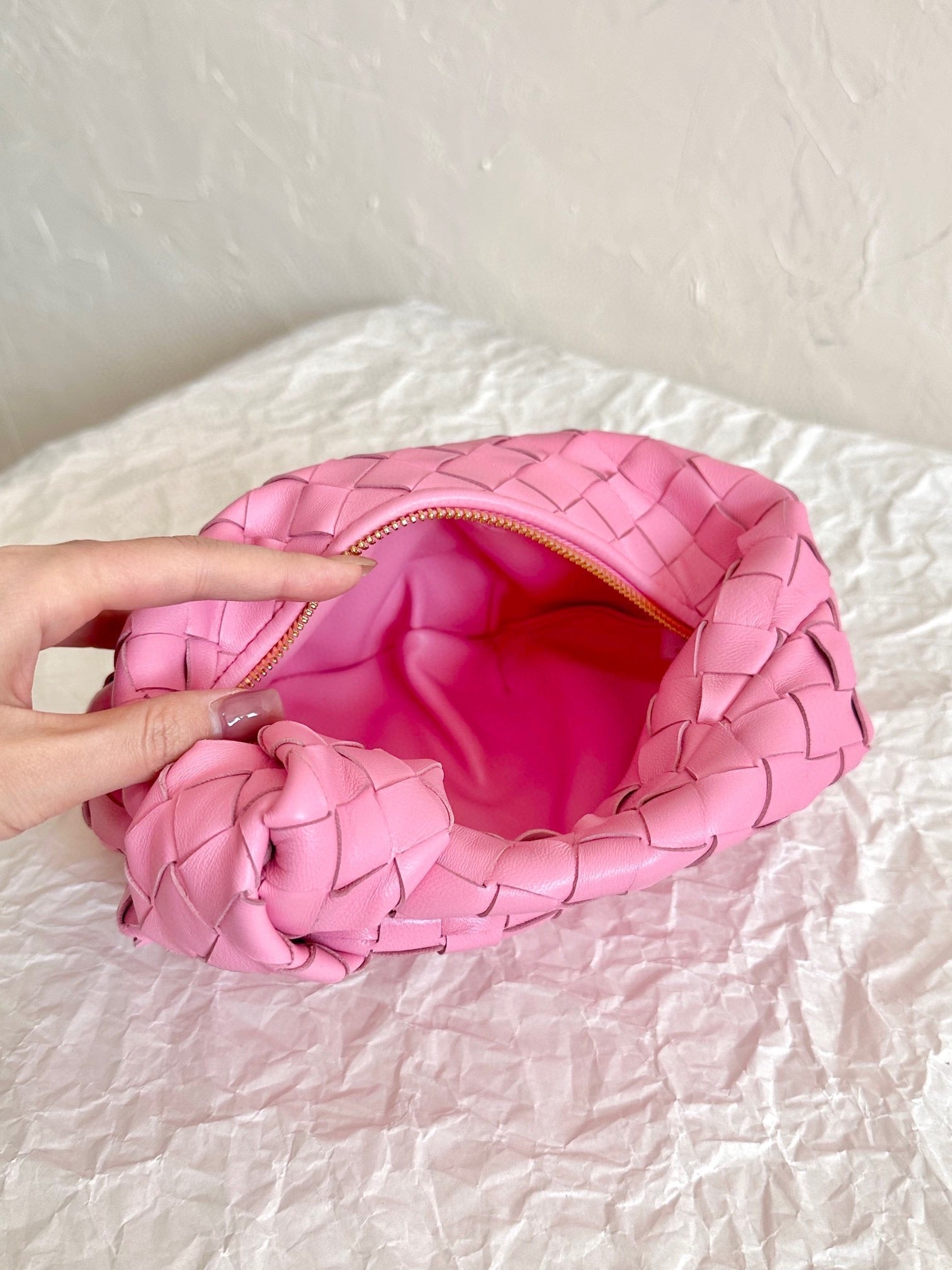 mini jodie 28 pink lambskin
