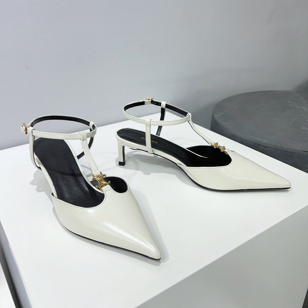 cl kitten t-bar 75 white calfskin