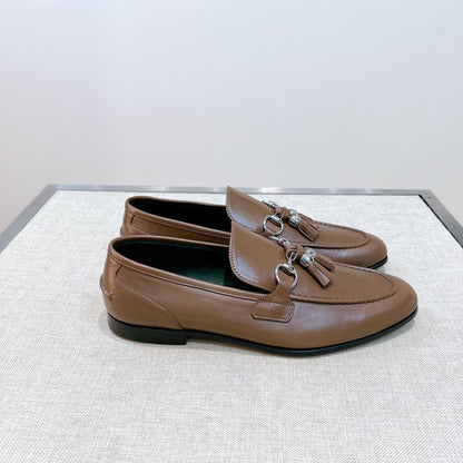 GG Men's Tassel Loafer Brown Calfskin 361356