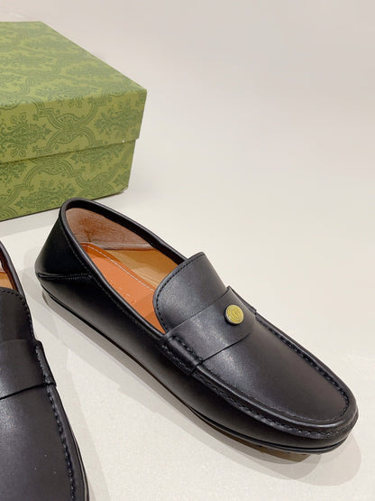 GG Men's Loafer Black Calfskin 561754