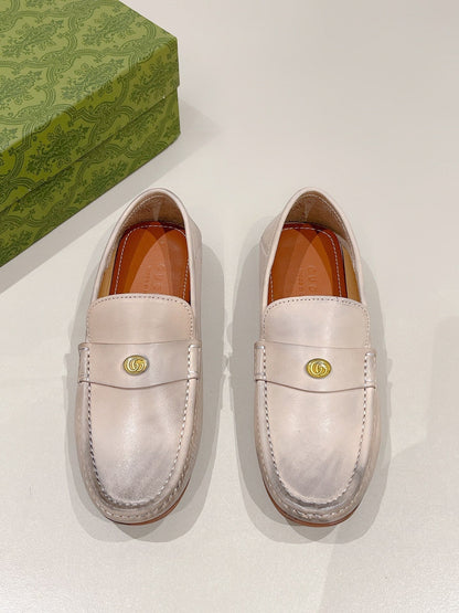 GG Men's Loafer Beige Calfskin 561755