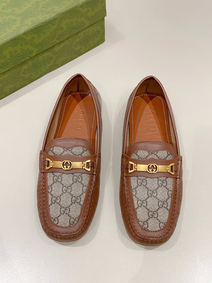 GG Men's Alessandro Loafer Brown Cowhide 557580