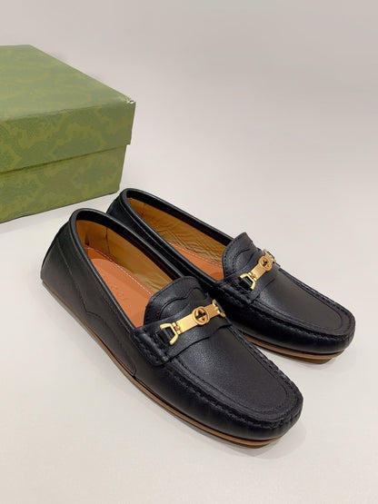 GG Men's Alessandro Loafer Black Cowhide 557582