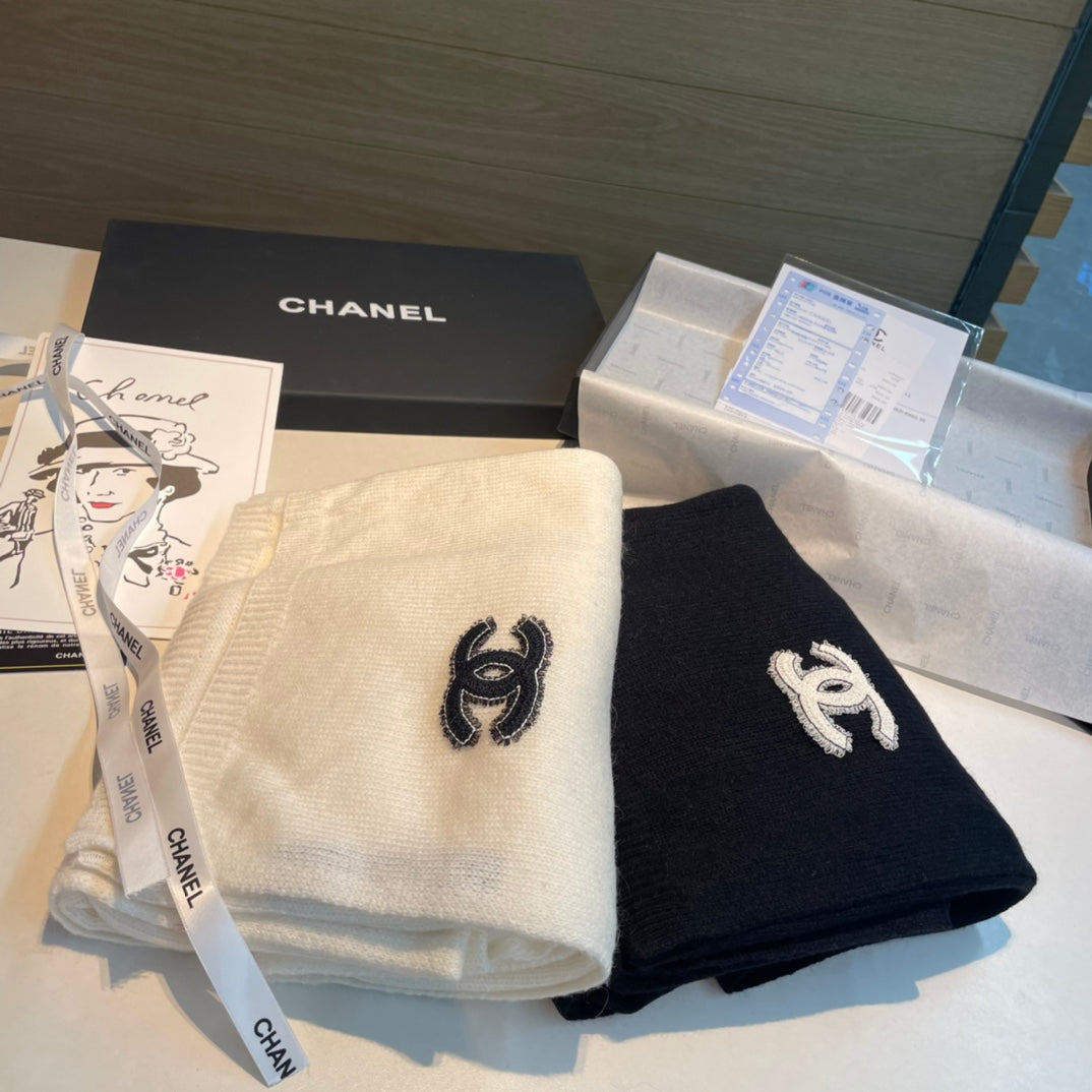 CC Scarf 200 CM In Black Cashmere 424663