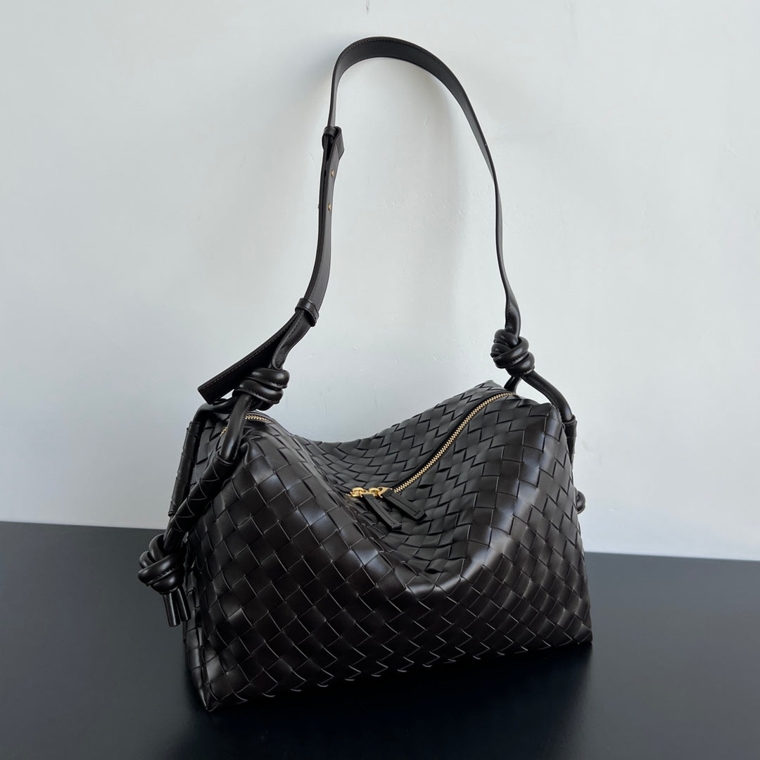 BV Loop Weekender 38cm Chocolate Calfskin