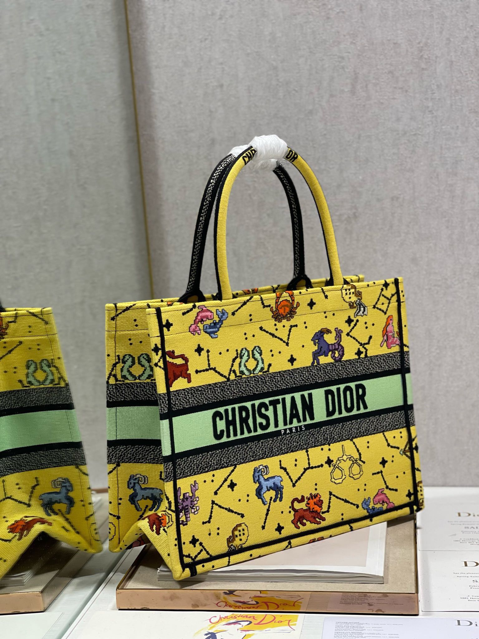 CD Tanabata Yellow Book Tote 36cm Bag Canvas 336543