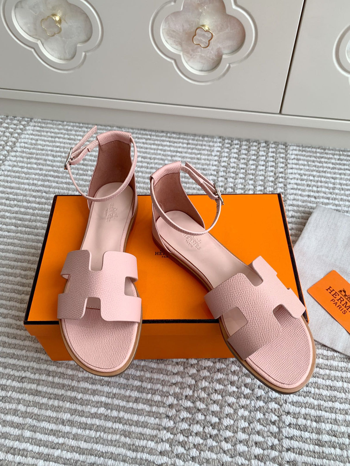 HM Santorini Sandal Pink Cowhide 291383