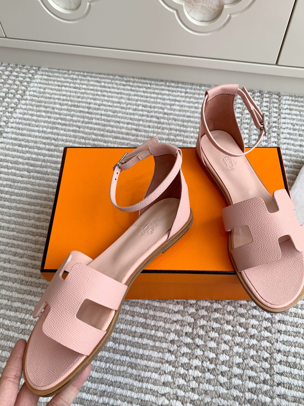 HM Santorini Sandal Pink Cowhide 291383