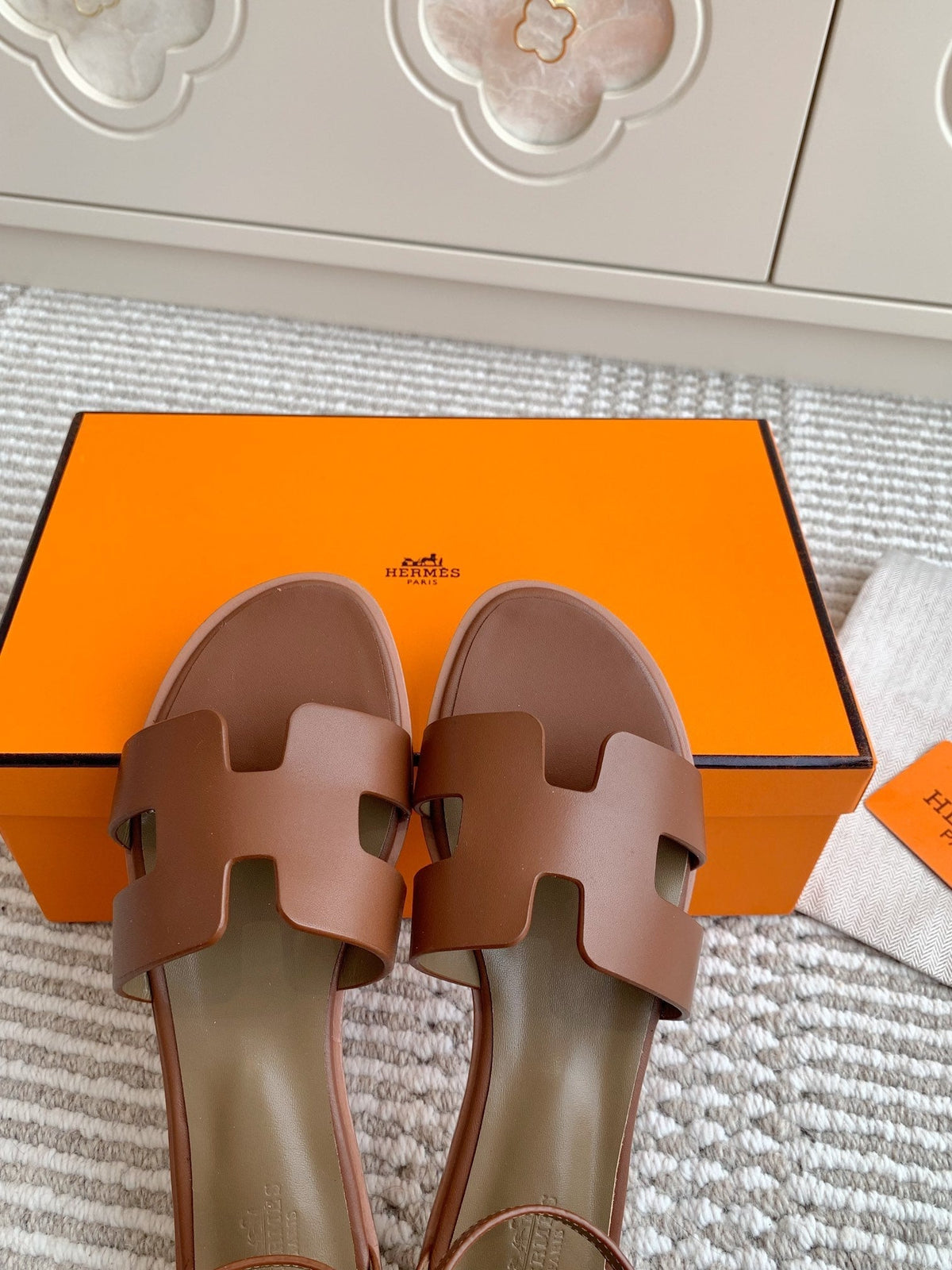 HM Santorini Sandal Brown Cowhide 291385
