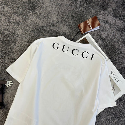 Gucci 2026 "Mr Happy" T-shirt White Yellow Cotton 359229