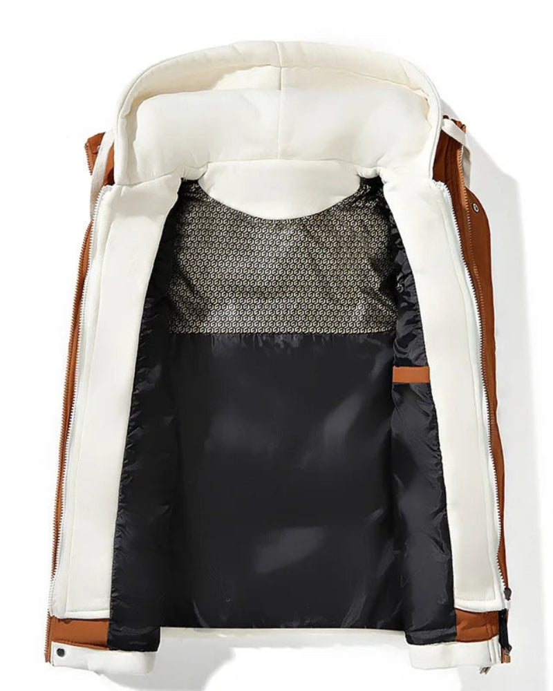 VELORA - Soft Shell Hooded Puffer Gilet VEV41957
