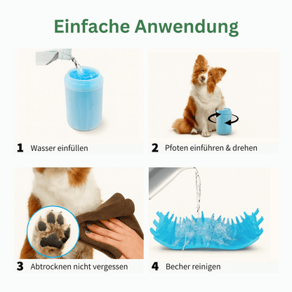 PawNox™ – Der effektive Pfotenwaschbecher für Deinen Hund