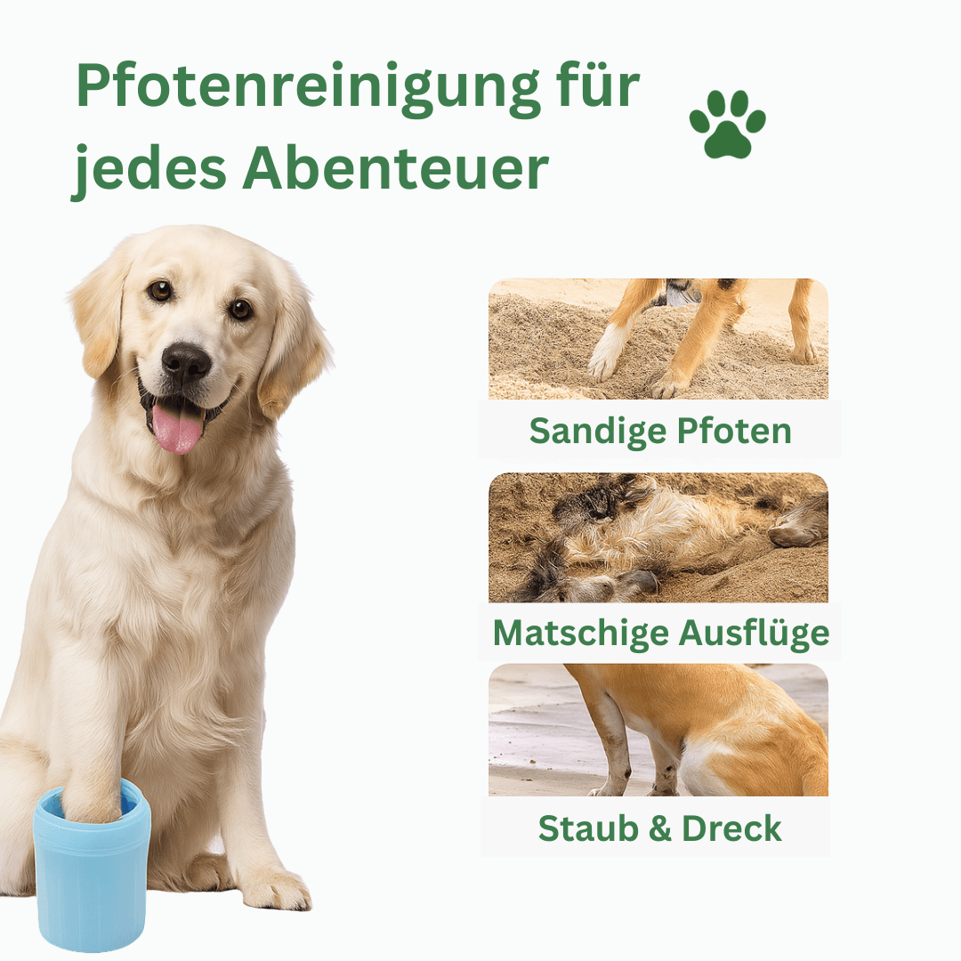 PawNox™ – Der effektive Pfotenwaschbecher für Deinen Hund