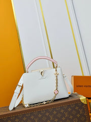 LV 27 White Gold Lock Calfskin 221456