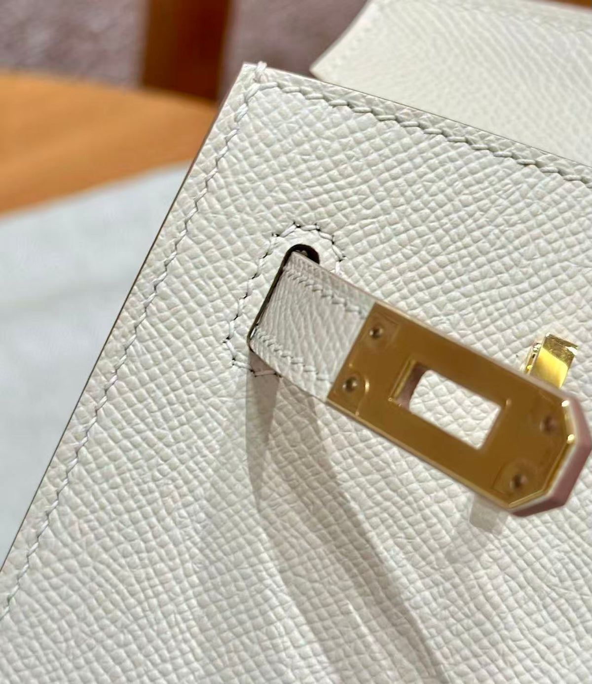 HM BIRKIN 25CM BAG WHITE GOLD HARDWARE EPSOM LEATHER