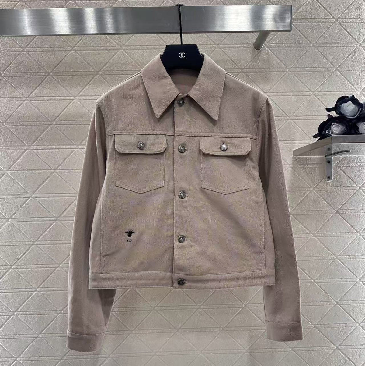 Dior Jacket Pink and White Cotton