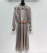 Gucci Shirt Dress Beige Polyester
