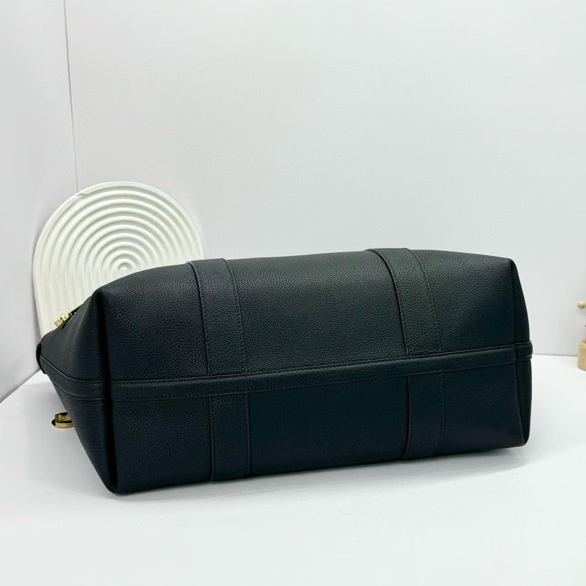 Loro Piana Ghiera Tote 40cm Bag Deep Blue Calfskin