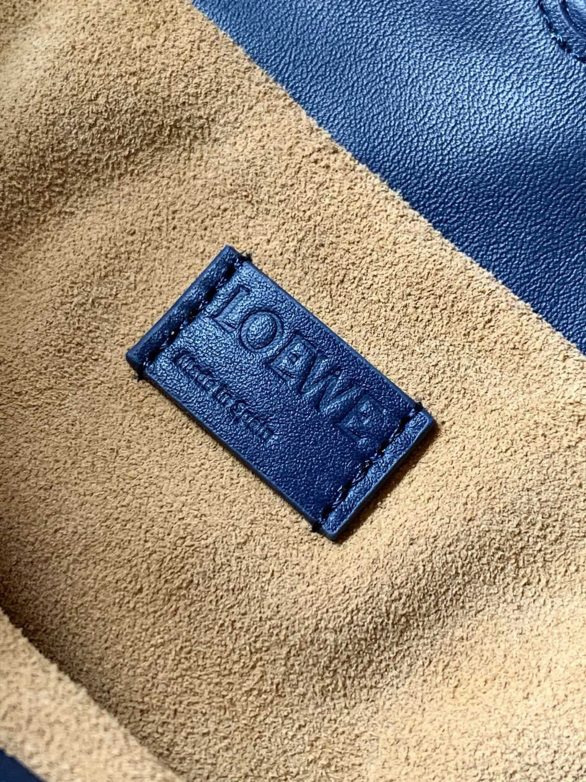 Loewe 2025 Flamenco Clutch 30cm Blue Nappa Calfskin