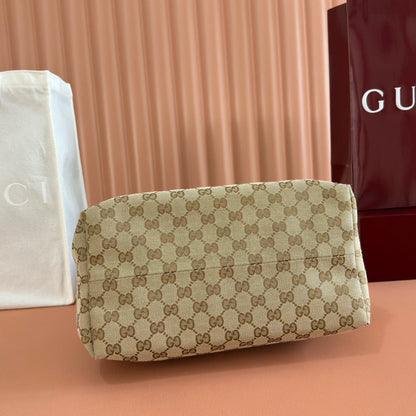 Gucci 2026 Brera Bag 33cm Beige Monogram Canvas